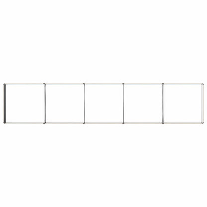 Raised Garden Bed Wood Brown 400 x 80 x 24 cm cold-rolled steel