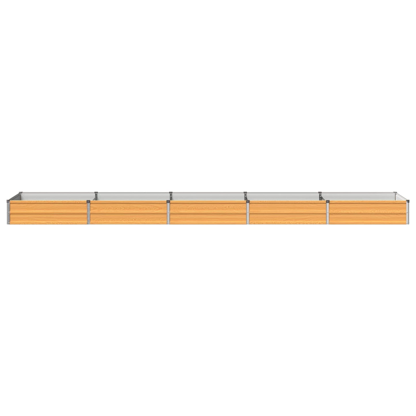 Raised Garden Bed Natural 400 x 80 x 24 cm cold-rolled steel