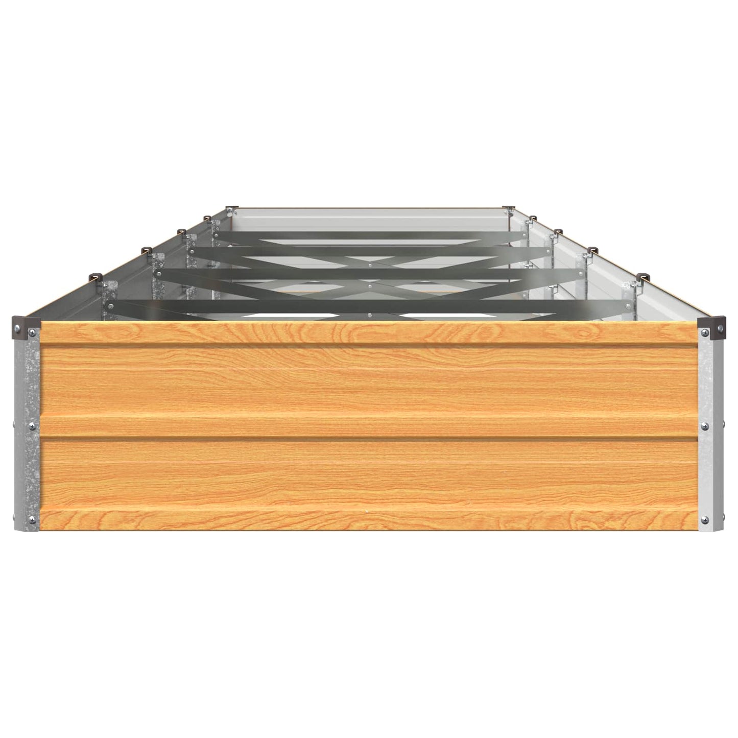 Raised Garden Bed Natural 400 x 80 x 24 cm cold-rolled steel