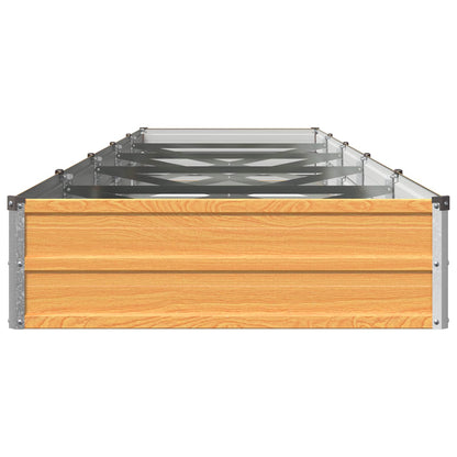 Raised Garden Bed Natural 400 x 80 x 24 cm cold-rolled steel