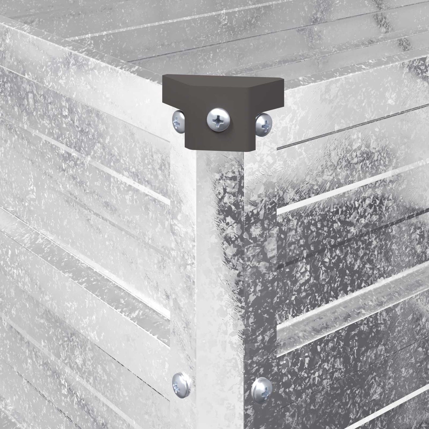 Raised Garden Bed Silver 400 x 80 x 24 cm galvanized