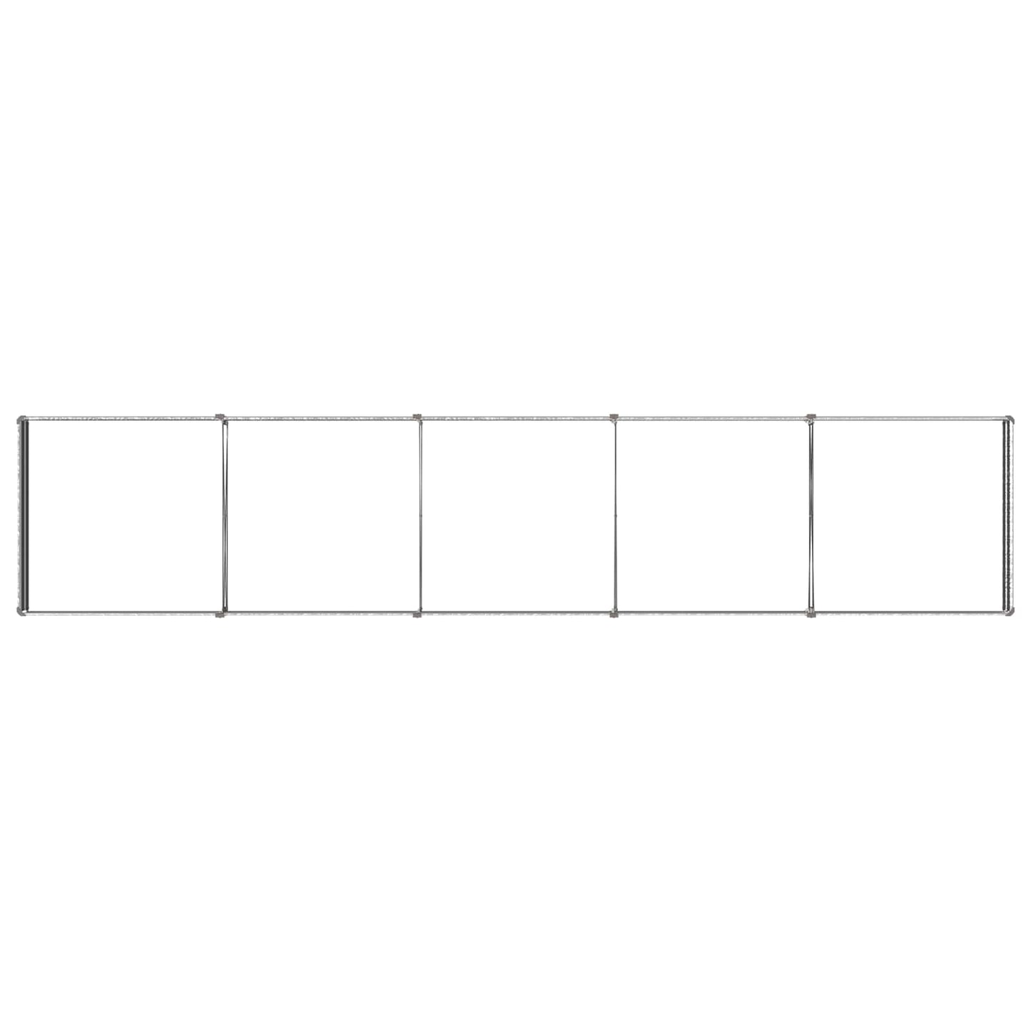Raised Garden Bed Silver 400 x 80 x 24 cm galvanized