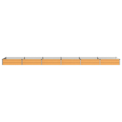 Raised Garden Bed Natural 480 x 80 x 24 cm cold-rolled steel