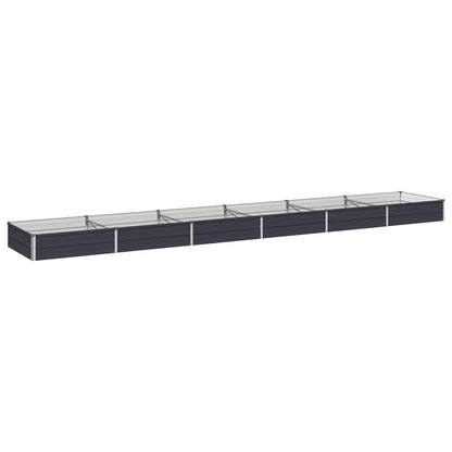 Raised Garden Bed Anthracite 480 x 80 x 24 cm cold-rolled steel