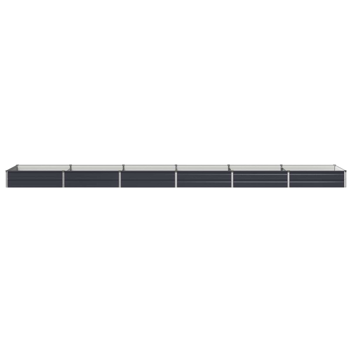 Raised Garden Bed Anthracite 480 x 80 x 24 cm cold-rolled steel