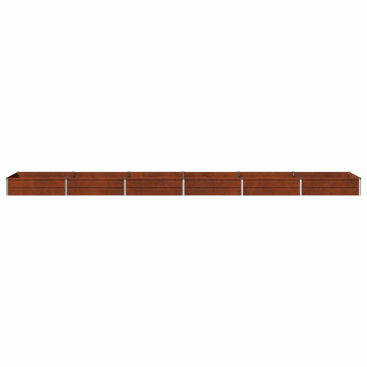 Raised Garden Bed Rusty 480 x 80 x 24 cm corton