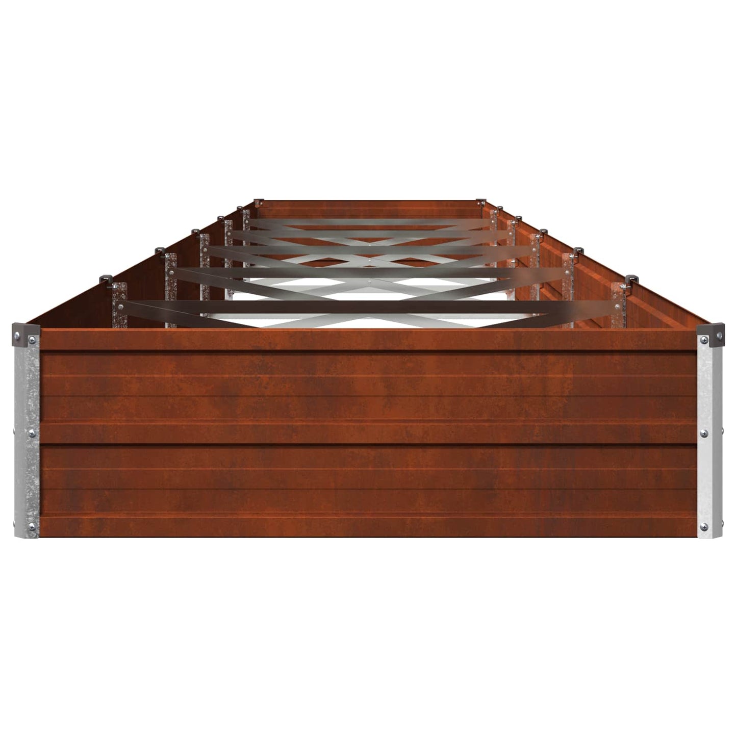 Raised Garden Bed Rusty 480 x 80 x 24 cm corton