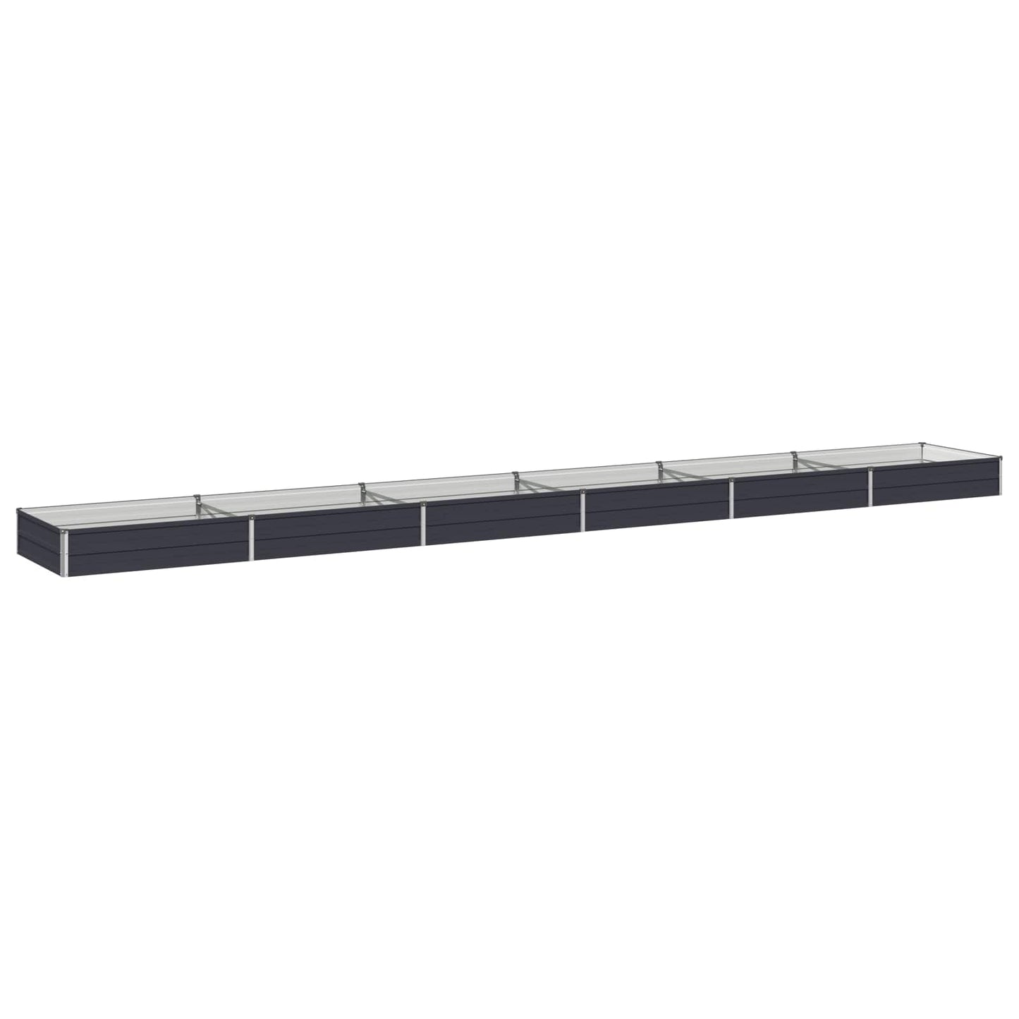 Raised Garden Bed Anthracite 600 x 80 x 24 cm cold-rolled steel
