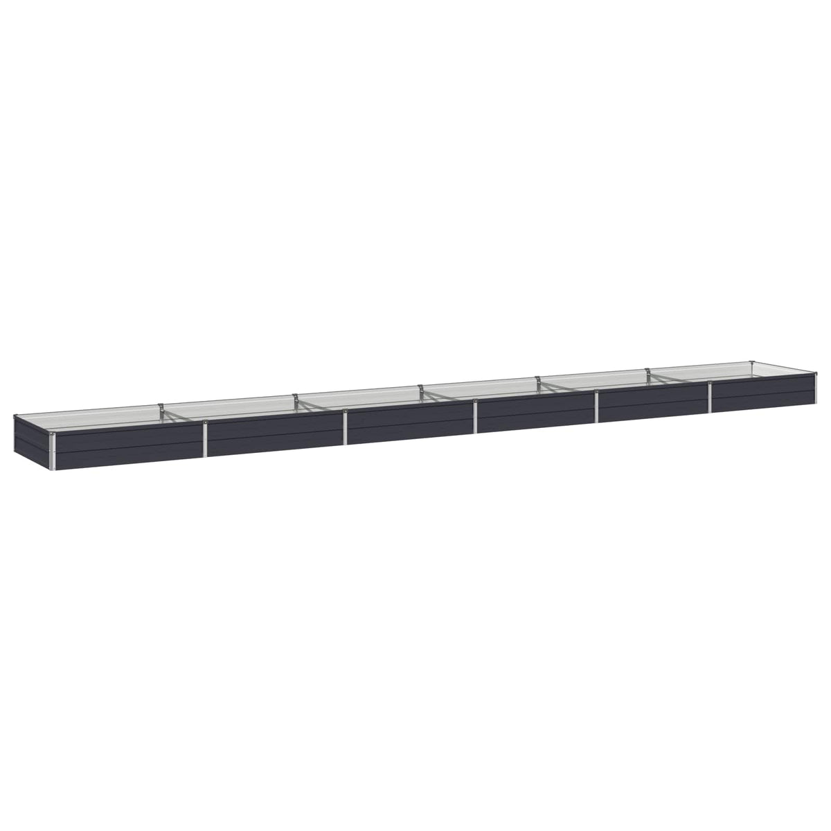 Raised Garden Bed Anthracite 600 x 80 x 24 cm cold-rolled steel