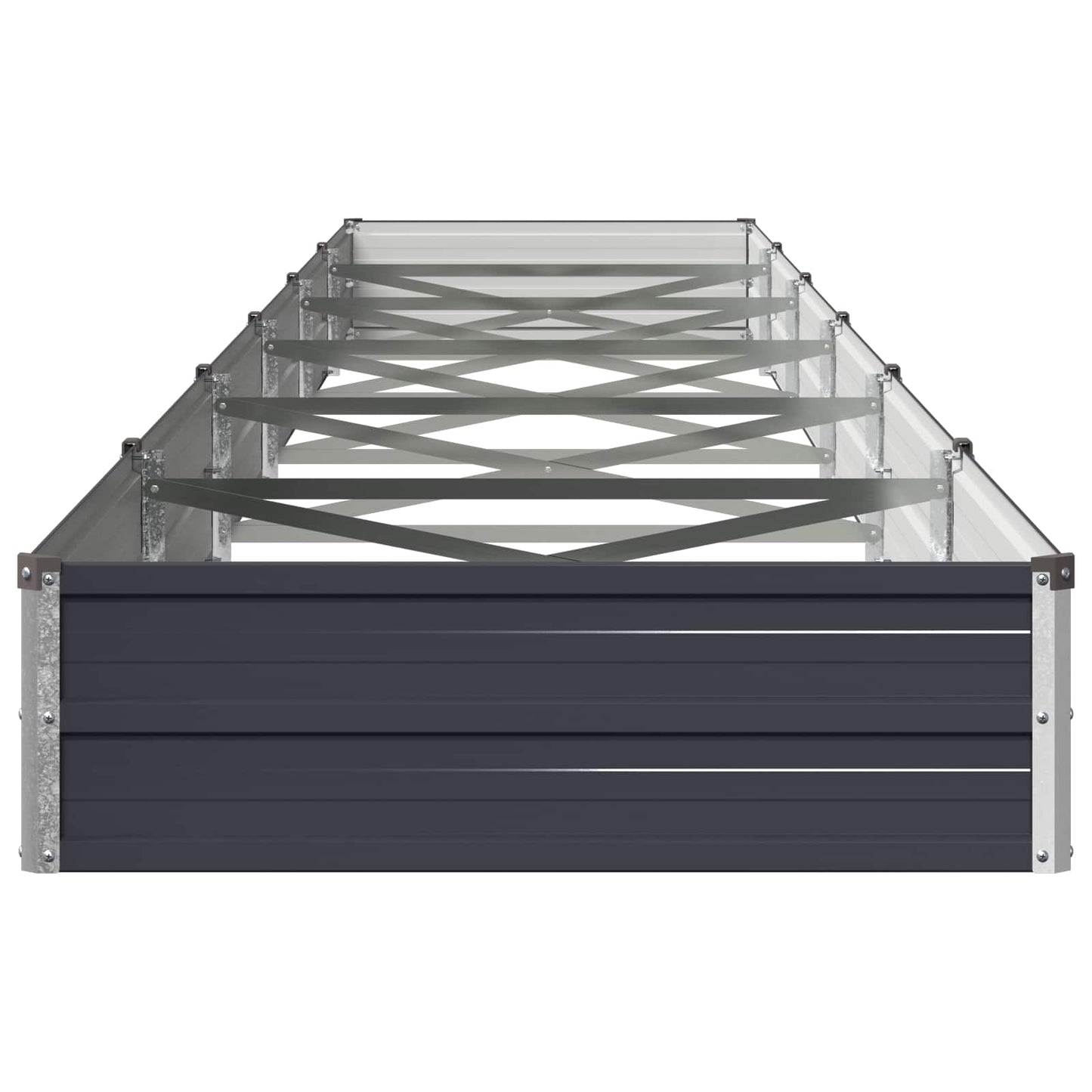 Raised Garden Bed Anthracite 600 x 80 x 24 cm cold-rolled steel