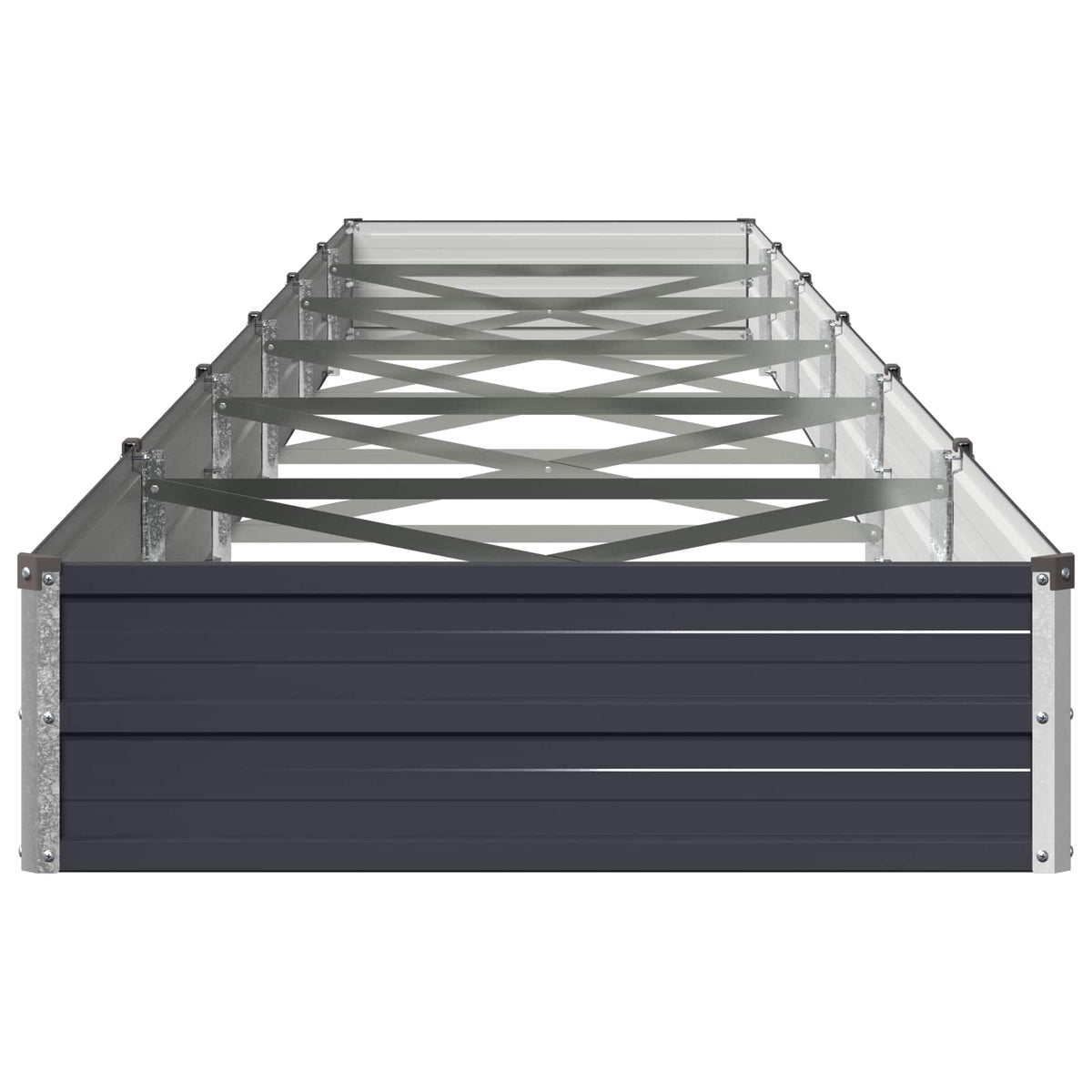 Raised Garden Bed Anthracite 600 x 80 x 24 cm cold-rolled steel