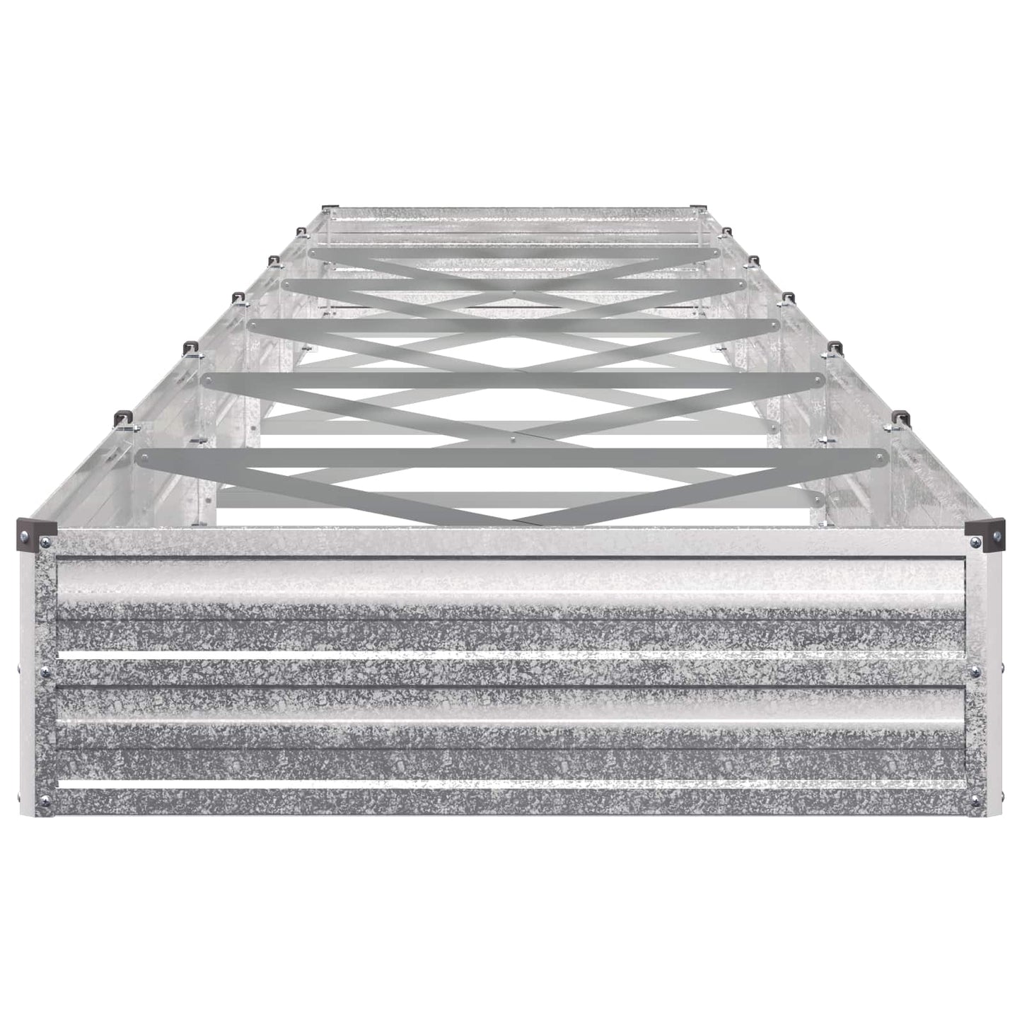 Raised Garden Bed Silver 600 x 80 x 24 cm galvanized