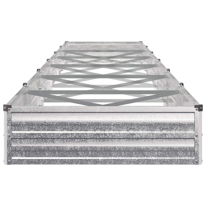 Raised Garden Bed Silver 600 x 80 x 24 cm galvanized