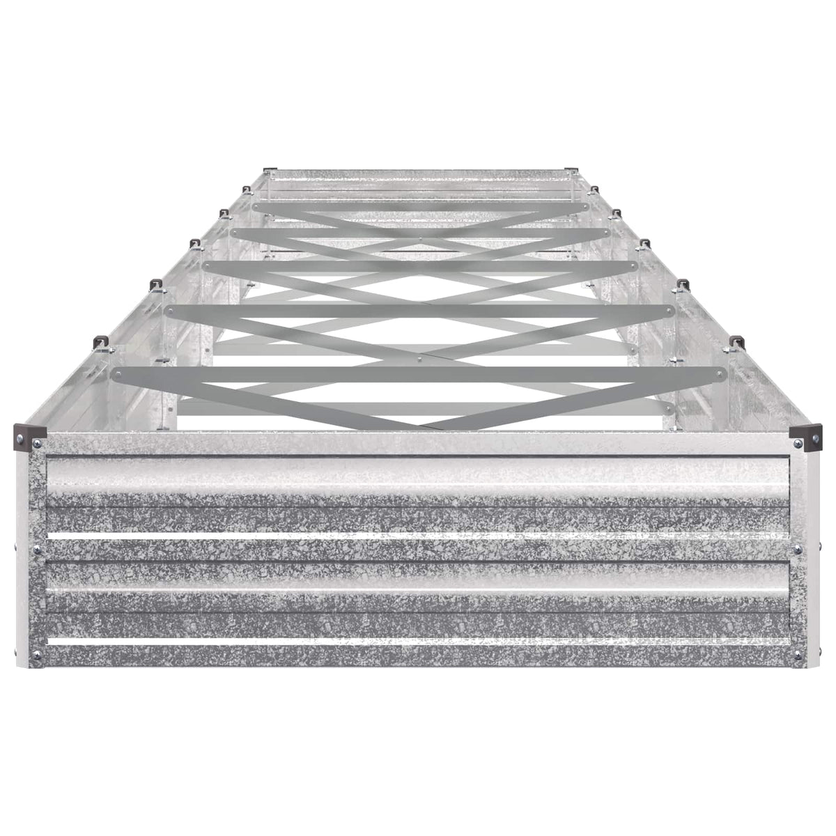 Raised Garden Bed Silver 600 x 80 x 24 cm galvanized
