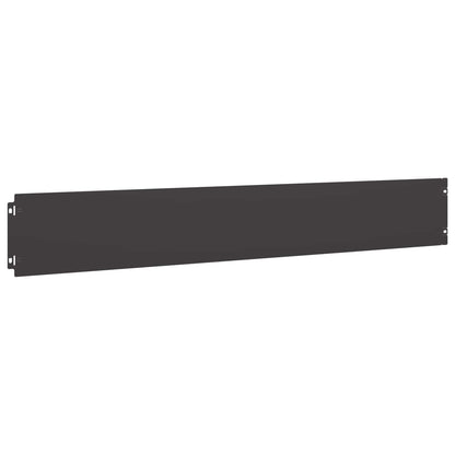 Lawn Edging 30 pcs 15 x 103 cm Steel Black