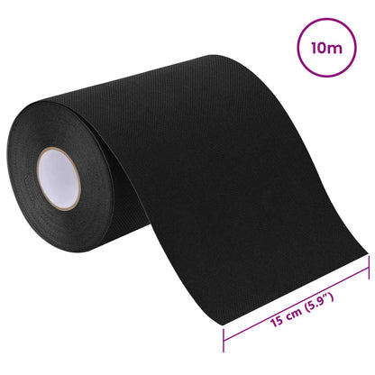 Artificial Grass Tape Self-adhesive Black 15 cm x 10 m