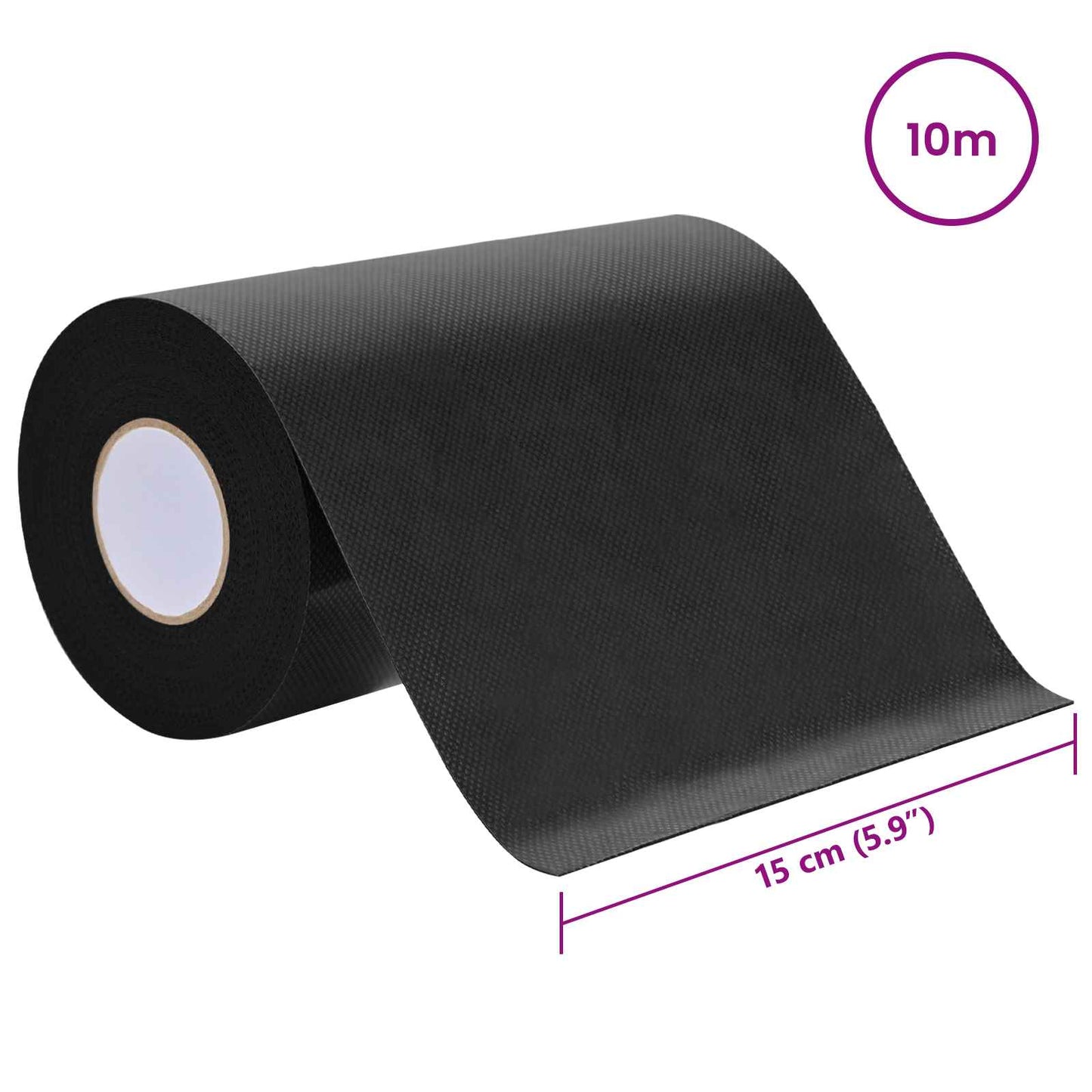 Artificial Grass Tape Self-adhesive Black 10 x 0.15 cm