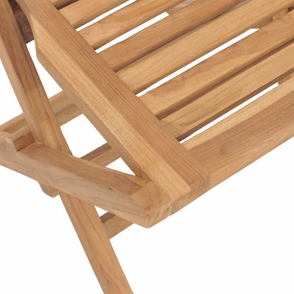 Garden Set 5 pcs Brown Solid Teak Wood