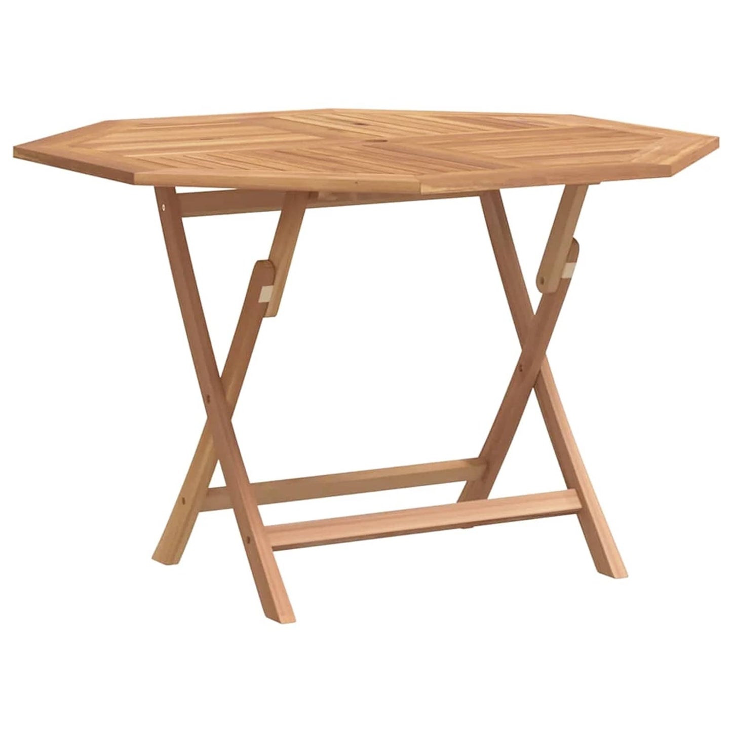 Garden Bistro Set Folding 3 pcs Brown Soild Teak Wood