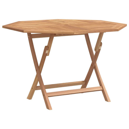 Garden Bistro Set Folding 3 pcs Brown Soild Teak Wood