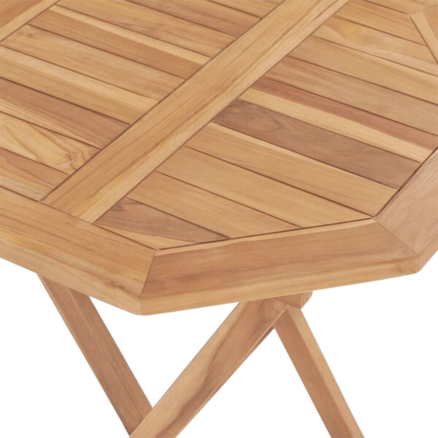 Garden Set 5 pcs Brown Soild Teak Wood