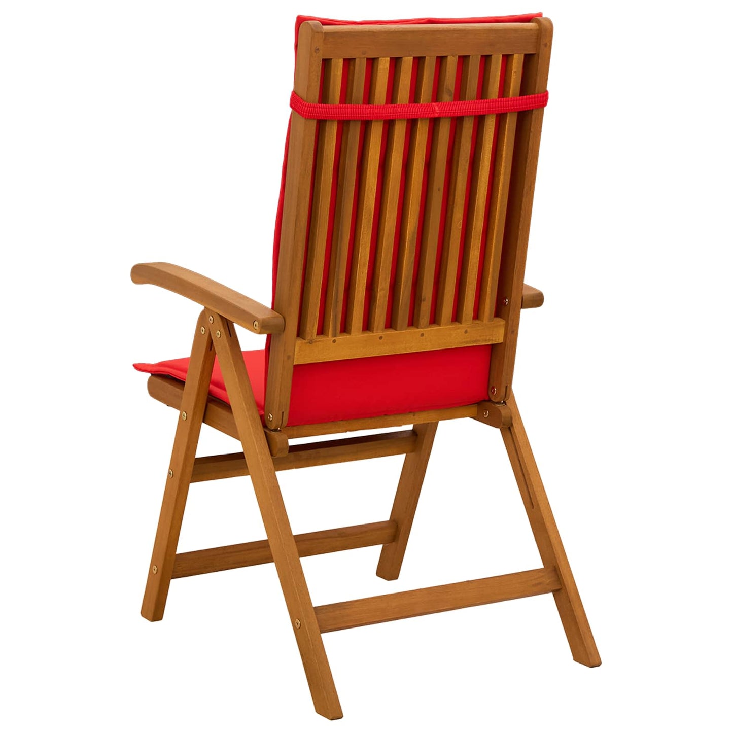 Reclining Garden Chairs 6 pcs Natural Solid Acacia Wood