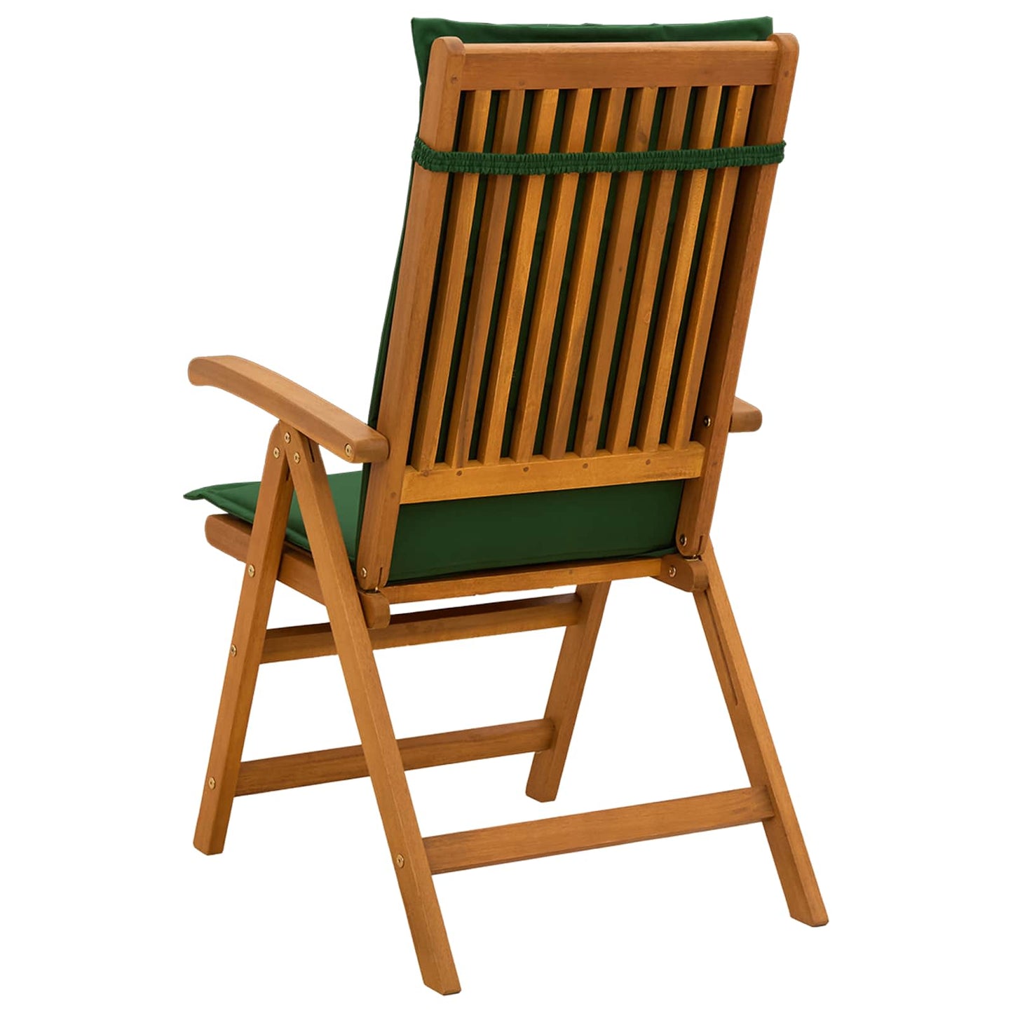Reclining Garden Chairs 6 pcs Natural Solid Acacia Wood