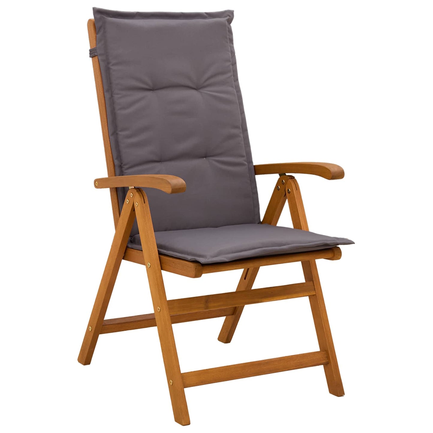 5-Piece Garden Dining Set Natural Solid Acacia Wood