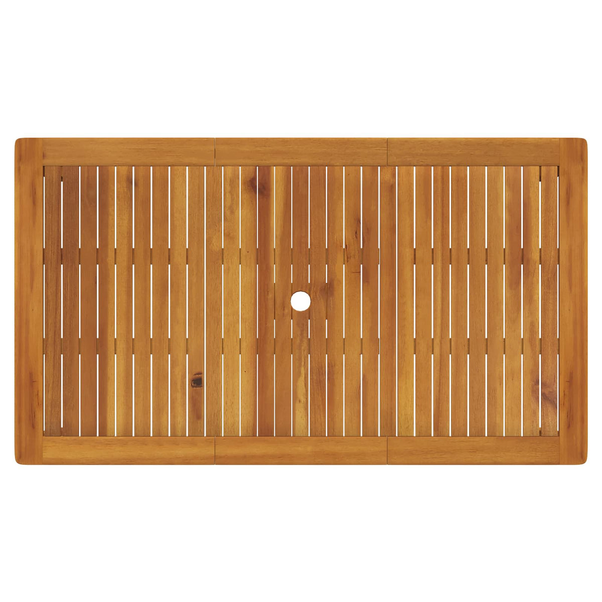 5-Piece Garden Dining Set 4-Seaters Cream Solid Acacia Wood