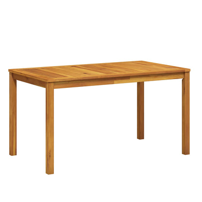 7-Piece Garden Dining Set 6-Seaters Taupe Solid Acacia Wood