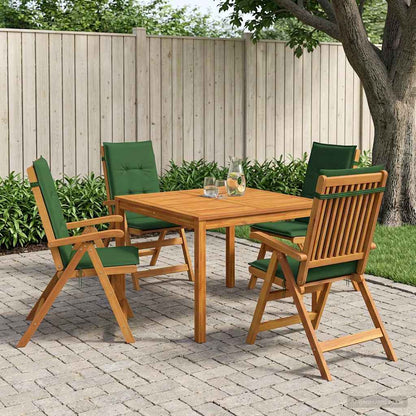 Garden Dining Set Natural Solid Acacia Wood