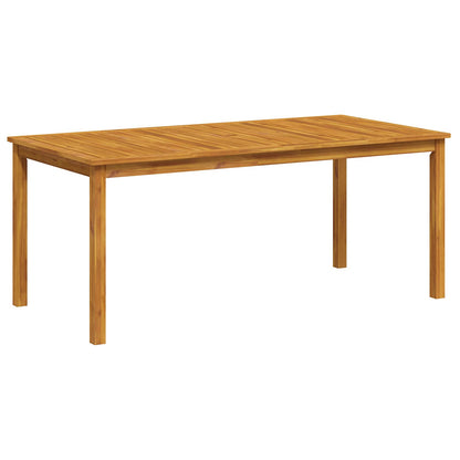 7-Piece Garden Dining Set 6-Seaters Natural Solid Acacia Wood