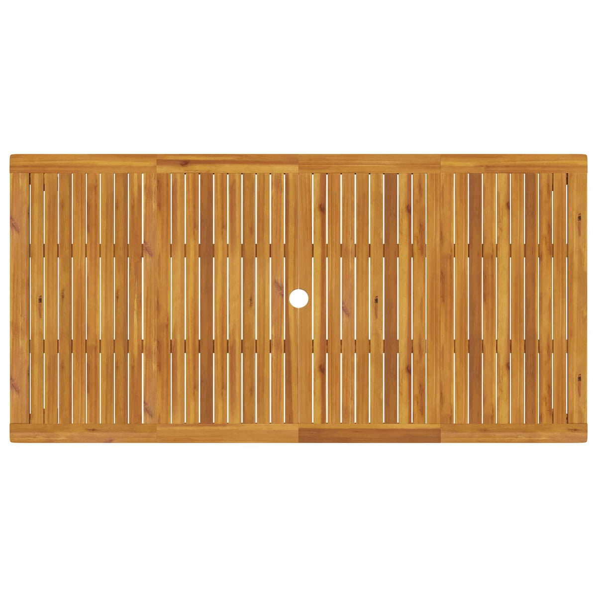 7-Piece Garden Dining Set 6-Seaters Natural Solid Acacia Wood