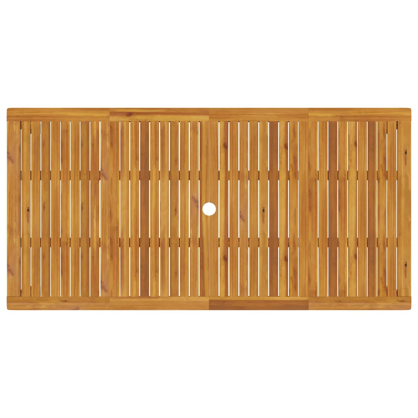 7-Piece Garden Dining Set 6-Seaters Natural Solid Acacia Wood