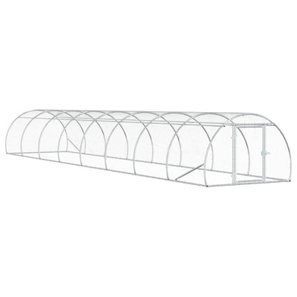 Chicken Coop Silver 800 x 150 x 100 cm Galvanised Steel
