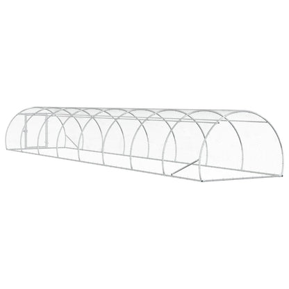 Chicken Coop Silver 800 x 150 x 100 cm Galvanised Steel