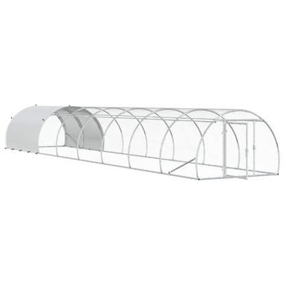 Chicken Coop Silver 800 x 150 x 100 cm Galvanised Steel
