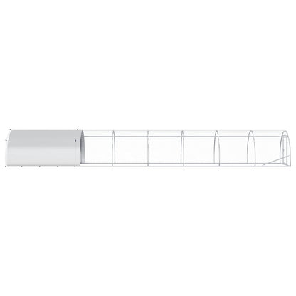 Chicken Coop Silver 800 x 150 x 100 cm Galvanised Steel
