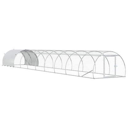 Chicken Coop Silver 1000 x 150 x 100 cm Galvanised Steel
