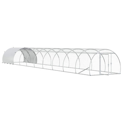 Chicken Coop Silver 1000 x 150 x 100 cm Galvanised Steel
