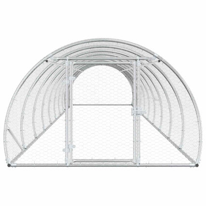 Chicken Coop Silver 1000 x 150 x 100 cm Galvanised Steel