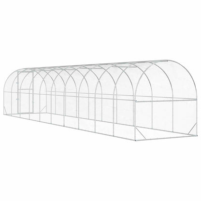 Chicken Coop Silver 1000 x 200 x 200 cm Galvanised Steel