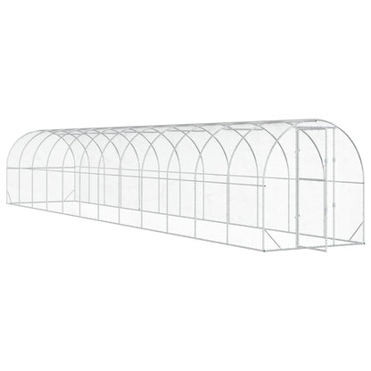 Chicken Coop Silver 1200 x 200 x 200 cm Galvanised Steel