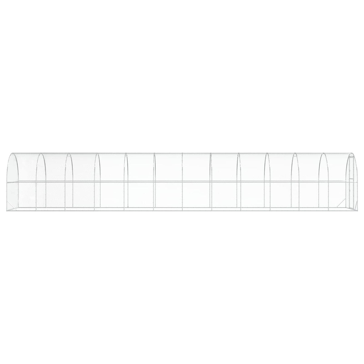 Chicken Coop Silver 1200 x 200 x 200 cm Galvanised Steel