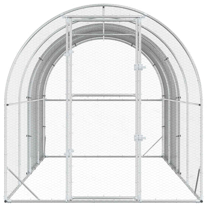 Chicken Coop Silver 400 x 200 x 200 cm Galvanised Steel