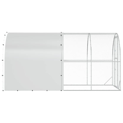 Chicken Coop Silver 400 x 200 x 200 cm Galvanised Steel