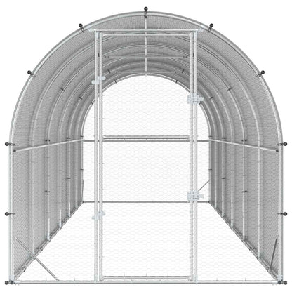 Chicken Coop Silver 600 x 200 x 200 cm Galvanised Steel