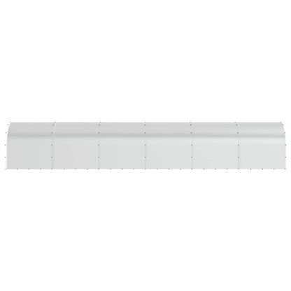 Chicken Coop Silver 1200 x 200 x 200 cm Galvanised Steel