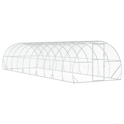 Chicken Coop Silver 1000 x 300 x 200 cm Galvanised Steel