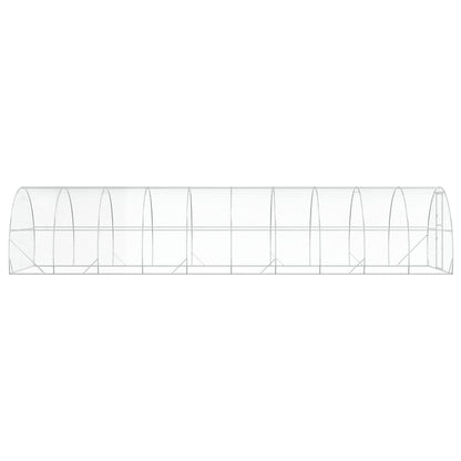 Chicken Coop Silver 1000 x 300 x 200 cm Galvanised Steel